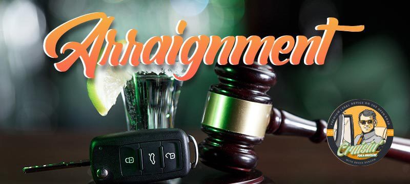 A gavel and key fab symbolize the court appearance called an arraignment